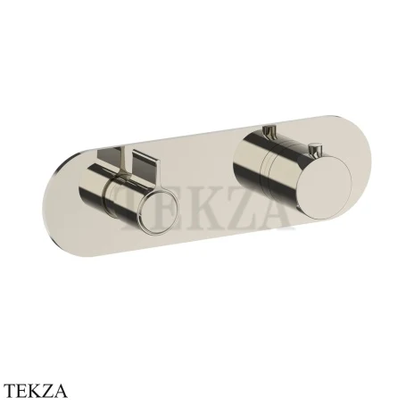 Fantini Flora Термостат для душа, 2 потока, внешняя часть 7695J772B, Polished Nickel PVD