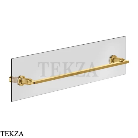 Gessi INCISO accessories Полотенцедержатель для крепления на стекло, 60 см 58617-246, Gold PVD
