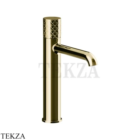 Gessi Habito INTRECCIO Смеситель для раковины средний, без донного клапана 70106-710, Brass PVD