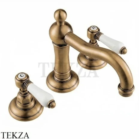 Nicolazzi P.M.BLANC Смеситель для раковины с донным клапаном, 1409BZ78, бронза classic