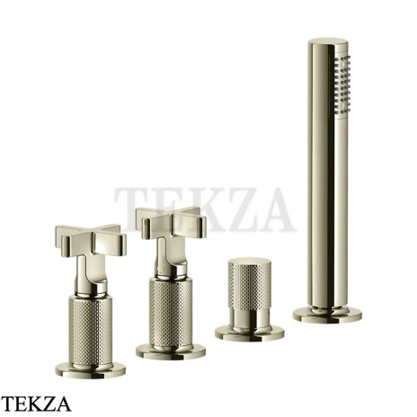Gessi INCISO+ Смеситель для ванны без излива 58143-720, Nickel PVD