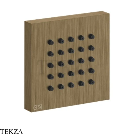 Gessi Rettangolo shower BODY JETS Боковая форсунка 32973-713, Antique Brass