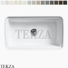 Kohler Cape Dory Мойка для кухни встраиваемая снизу, 5 отверстий, чугун K-5864-5U-0, белый глянец