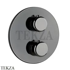 Gessi Goccia Термостат для душа на 3 выхода, внешняя часть 33846-124, Black Metal Gessi Goccia Термостат для душа на 3 выхода, внешняя часть 33846-124, Black Metal
