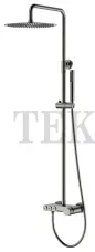 Boheme Stick Стойка-колонна для душа с изливом каскад Stick 128-SGM.2 Shine Gun Metal с ручкой TOUCH