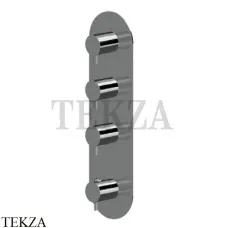 Newform XT Термостат для душа на 3 потока, внешняя часть, 67603E.58.063, PVD Gun metal