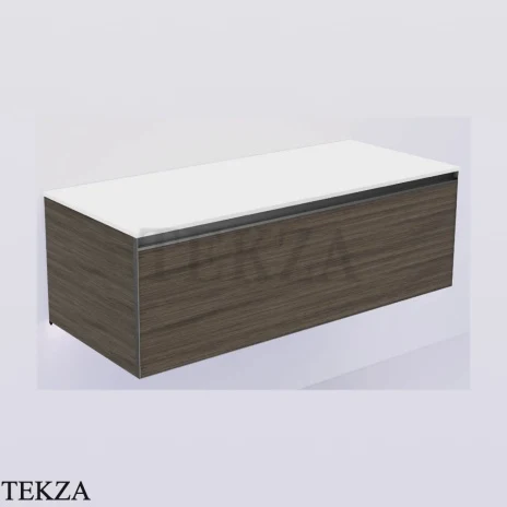 ARMADI ART QUATRO Тумба под раковину 120 см с внутренней подсветкой 790-M1-120-OA-A-LED, OAK ANTHRACITE (дуб антрацит), профиль ANTHRACITE (антрацит)