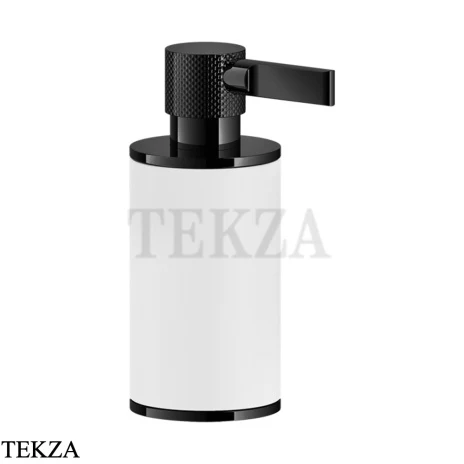 Gessi INCISO accessories Дозатор настольный для жидкого мыла, белый 58537-706, Black Metal PVD