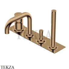 Ritmonio Diametro35 S Смеситель для ванны с гарнитуром PR52EG101 BRX, Brushed Bronze