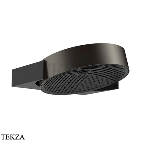 Gessi Haute Culture Shower Верхняя регулируемая лейка с настенным кронштейном 57502-707, black хром Brush