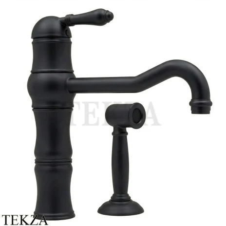 Nicolazzi Cucina Смеситель для кухни с верхней ручкой и отдельным душем, Matt black