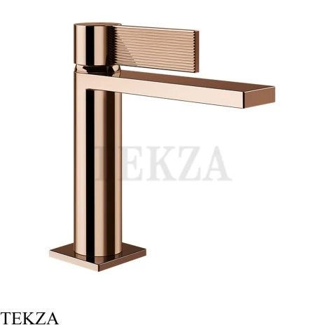 Gessi Inverso RIGATO Смеситель для раковины, с донным клапаном 73551-030, Copper PVD