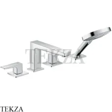Hansgrohe Metropol Смеситель на борт ванны на 4 отверстия, внешняя часть 32552000, хром глянец
