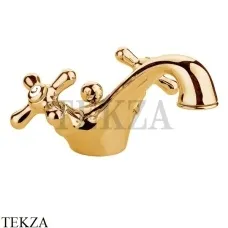 Nicolazzi NUOVA BRENTA Смеситель для раковины, с донным клапаном 2532GB, золото глянец