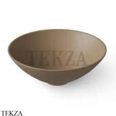 Dea Design Washbasins Раковина настольная круглая Solid Surface DD9063 400 2, Light Camel №2