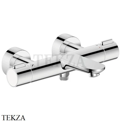 Duravit Wave Смеситель для ванны с изливом, термостат WA5220000010, хром глянец