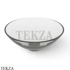 Dea Design Washbasins Раковина настольная круглая Glasstech DD9063 400 R4, Smoky Black R4