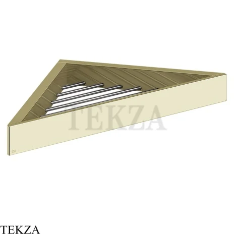 Gessi Rettangolo Угловая решетка-полка в душевую зону 20861-710, Brass PVD