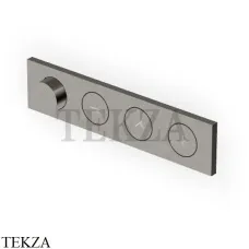 Zucchetti Hoop Термостат для душа на 3 потока, форсунки, внешняя часть ZHO773.C51, brushed metal black Zucchetti Hoop Термостат для душа на 3 потока, форсунки, внешняя часть ZHO773.C51, brushed metal black