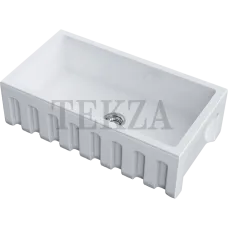 Omoikiri Mikura 83 Кухонная мойка Natceramic прямоугольная 4993259 белый глянцевый