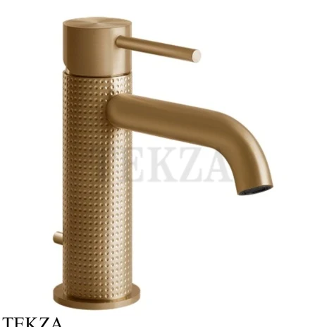 Gessi 316 CESELLO Смеситель для раковины, с донным клапаном 54401-726, Warm Steel Brushed PVD