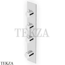 Zucchetti Pan Термостат для душа, 3 выхода, внешняя часть ZT28661, хром глянец Zucchetti Pan Термостат для душа, 3 выхода, внешняя часть ZT28661, хром глянец