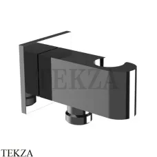 FIMA Carlo Frattini WELLNESS Держатель для душа с подводом воды F5905CN, Black chrome
