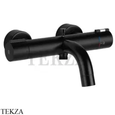 Gessi Emporio Via Tortona Термостатический смеситель для ванны с изливом 18711-299, Black XL