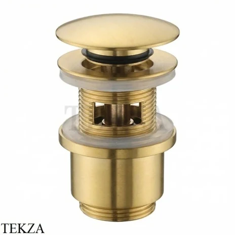 Nicolazzi Донный клапан клик-клак 1/4 с переливом 5558SG, Satin Gold