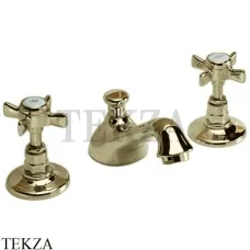 Devon&Devon COVENTRY Смеситель для раковины, с донным клапаном MARF26, золото светлое глянец