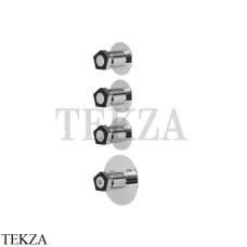 Newform Park L.E. Термостат для душа, 3 потока, внешняя часть 69800E.05.093, хром глянец