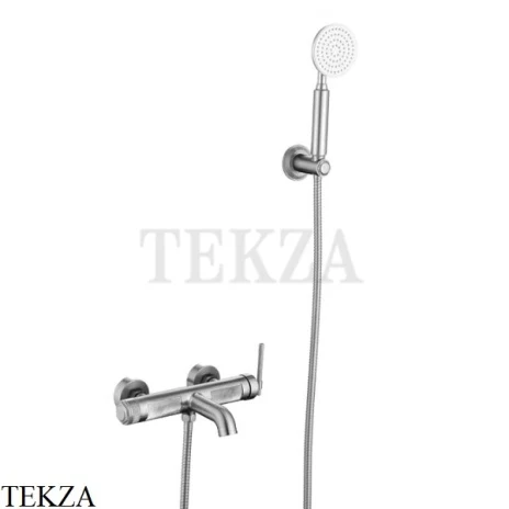 Boheme ETERNA Смеситель для ванны, с душевым гарнитуром 173-NB, Nickel Brush