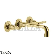 Gessi INCISO Смеситель для раковины излив средний, внешняя часть 58090-246, Gold PVD