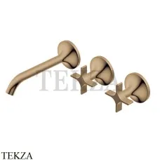 Ritmonio Diametro35 Cross Смеситель для раковины, внешняя часть PR53AK201 BRX, Brushed Bronze