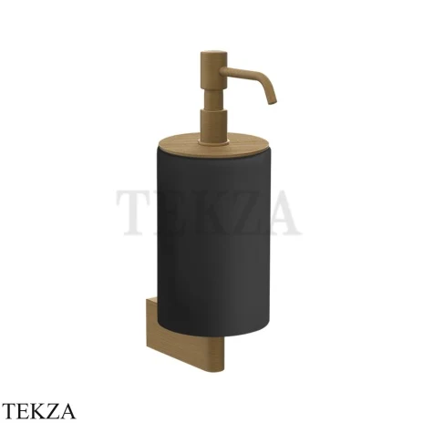 Gessi Origini Дозатор для жидкого мыла настенный, черный 66414-713, Antique Brass