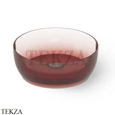 Dea Design Washbasins Раковина настольная круглая Glasstech DD9093 400 R5, Pomegranate R5