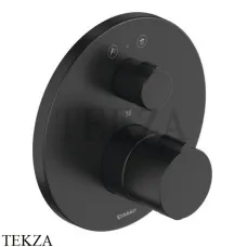 Duravit C.1 Термостат для душа на 2 потока, внешняя часть, черный матовый