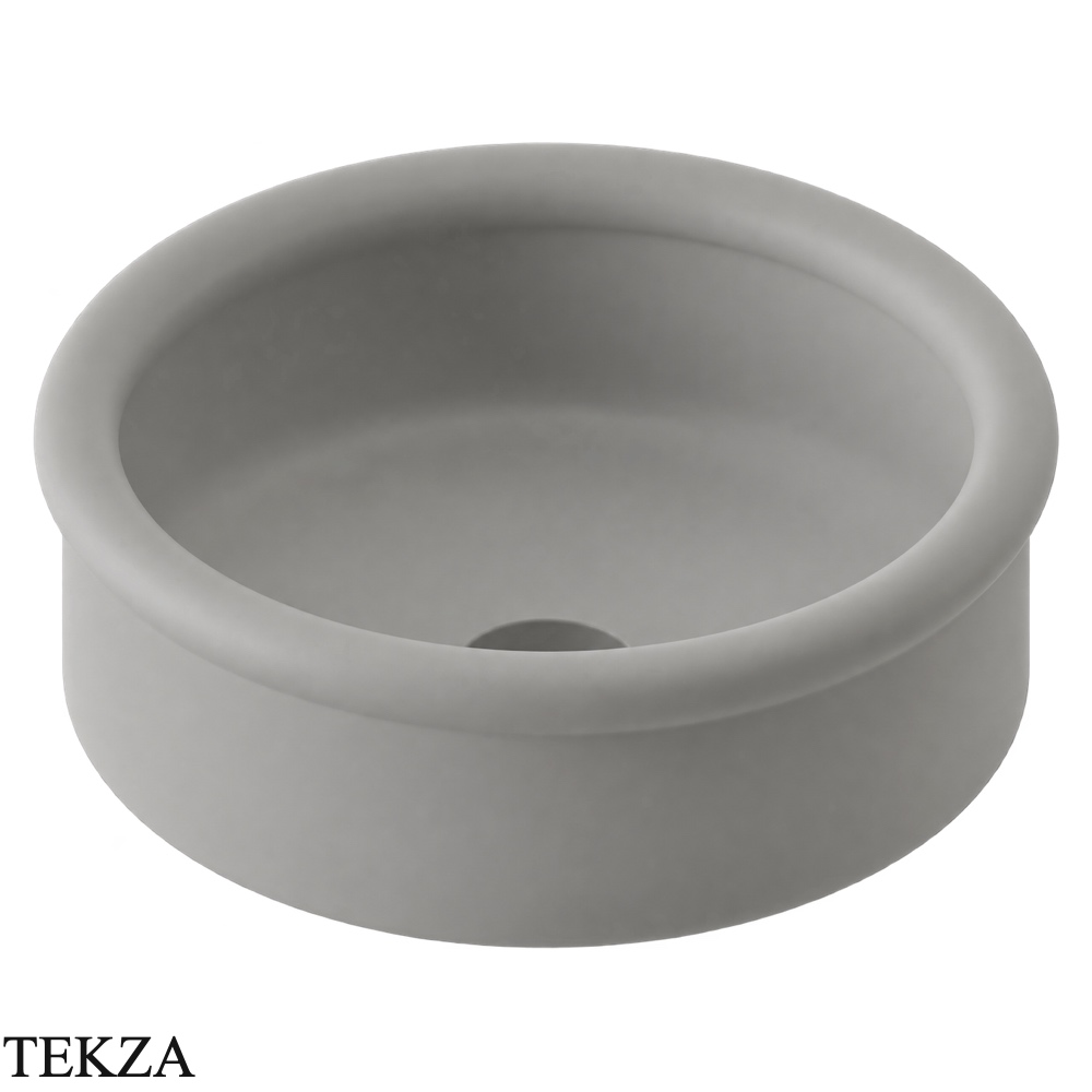 ArtCeram Brera раковина накладная круглая BRL001 60 00, Gravel матовый