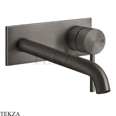 Gessi 316 CESELLO Смеситель для раковины длинный, внешняя часть 54490-707, Black Metal Brushed PVD