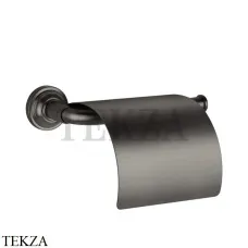Gessi VENTI20 Держатель туалетной бумаги с крышкой 65449-707, Black Metal Brushed