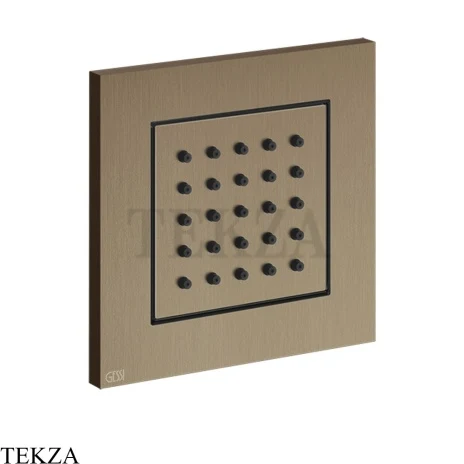 Gessi Rettangolo shower BODY JETS Боковая форсунка поворотная, внешняя часть 32984-761, Coffee Bronze Brushed PVD