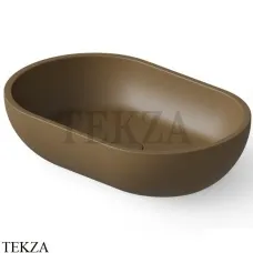 Dea Design Washbasins Раковина настольная овальная Solid Surface DD9034 580 1, Dark Camel №1
