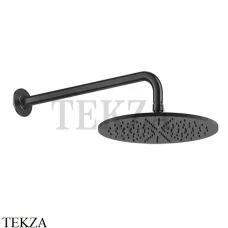 Gessi INCISO SHOWER Верхняя душевая лейка 30 с кронштейном 58248-707, Black Metal Brushed