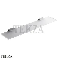 Colombo Look Стеклянная полка с держателем, B1616.CR, хром глянец