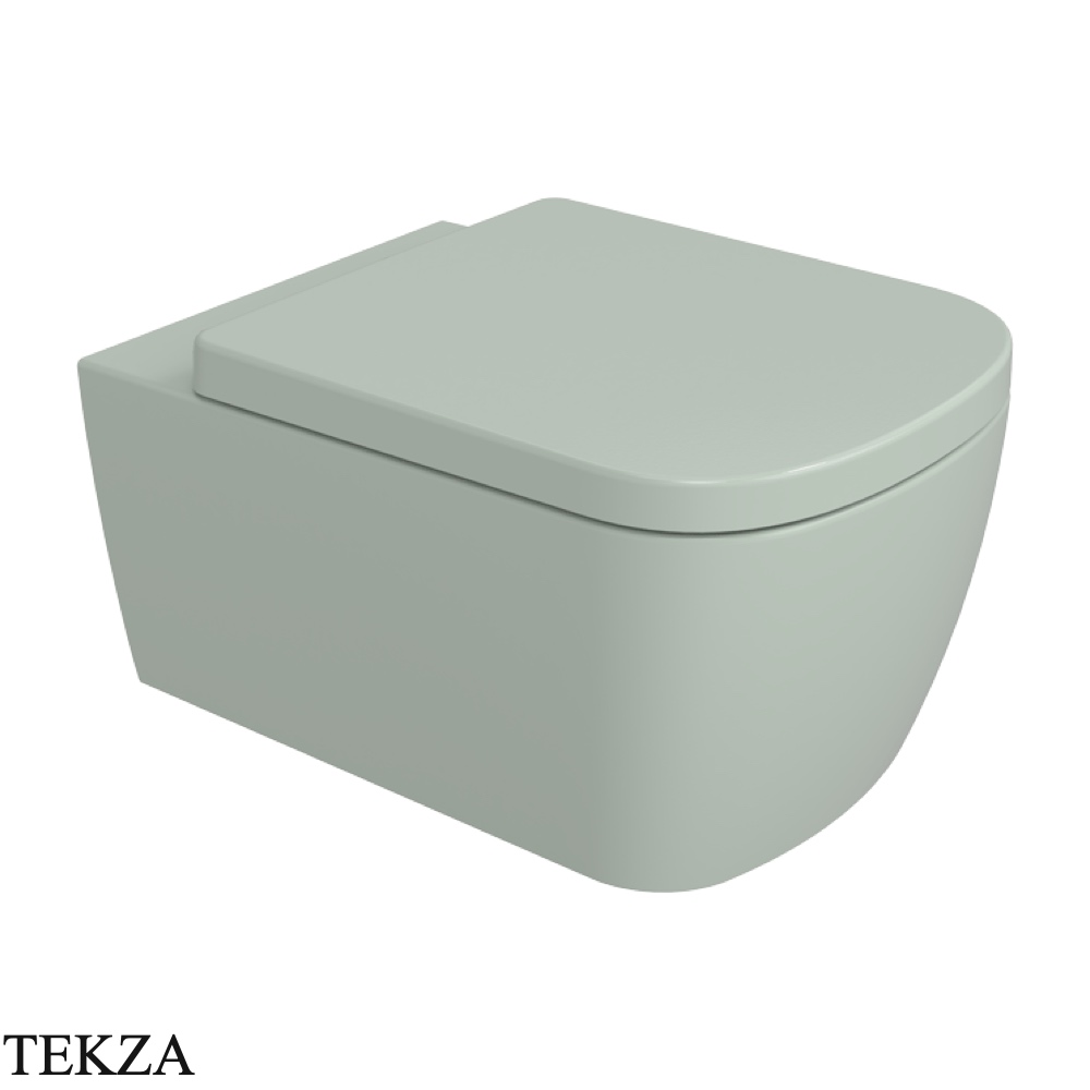 Flaminia Play унитаз подвесной GoClean чаша без ободка PY118GVG, зелёный Verde Giada глянец
