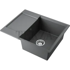 Omoikiri Daisen 65T Кухонная мойка Artgranit прямоугольная с крылом 65T-PL 4993517 платина