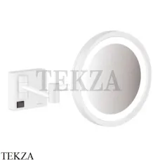 Hansgrohe AddStoris Зеркало для бритья с подсветкой 41790700, белый матовый