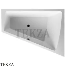 Duravit Paiova Ванна встраиваемая, c наклоном для спины справа 700215000000000, акрил, белый глянец
