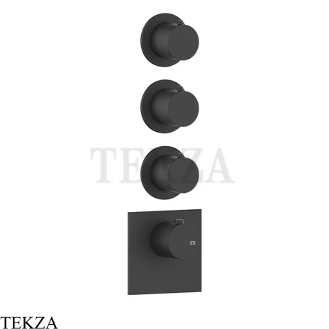 Gessi 316 WELLNESS Термостат 3 выхода, внешняя часть 54506-299, Black XL