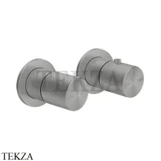 Gessi Habito DIAMANTATO Термостат для душа на 3 потока, внешняя часть 70636-149, Finox Brushed Nickel